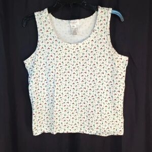 ❤️ Jones NY Floral Pattern Tank Top